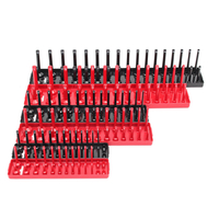 3 pièces 1/4 3/8 1/2 pouces SAE support de douille métrique plateau organisateur de douille