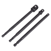 3 pièces 1/4 pouce tige 150mm adaptateur de douille extension prise adaptateur de pilote à chocs