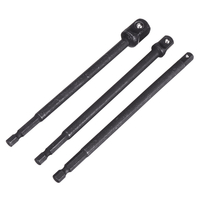 3 pièces 1/4 pouce tige 150mm adaptateur de douille extension prise adaptateur de pilote à chocs