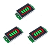 3 pièces 1S-8S seul 3.7 V Lithium Batterie Module indicateur de capacité 4.2 V affichage vert véhicule électrique Batter