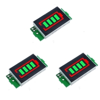 3 pièces 1S-8S seul 3.7 V Lithium Batterie Module indicateur de capacité 4.2 V affichage vert véhicule électrique Batter