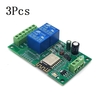 3 pièces 5V / 8-80V alimentation ESP8266 Module de relais double WIFI ESP-12F carte de développement développement secon