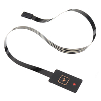 3 pièces bouton unique GPS interrupteur de capteur à Membrane 1 bouton avec lumière MCU clavier étendu panneau PVC acces