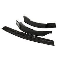 3 pièces brillant noir pare-chocs avant protecteur lèvre becquet couvre garniture pour Mercedes Benz Vito 2015-2019