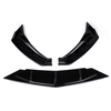 3 pièces brillant noir voiture pare-chocs avant lèvre corps Kit becquet diffuseur pare-chocs lèvre déflecteur lèvres pro