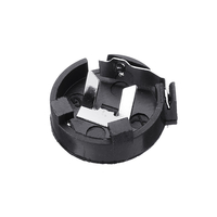 3 pièces CR1220 Batterie support bouton en ligne Batterie boîtier de prises de cellules boîtier en plastique noir