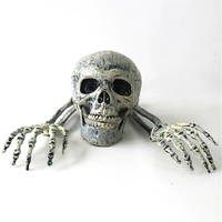 3 pièces Halloween squelette crâne décoration approvisionnement crâne mains jouets pour enfants enfants cadeau extérieur