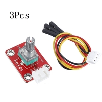 3 pièces Keyes Module de potentiomètre réglable en brique (trou de coussin) avec prise Anti-retour Signal analogique de