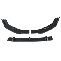 3 pièces Kit de corps de lèvre de pare-chocs avant noir mat séparateur de becquet pour Audi A4 Sport 2020