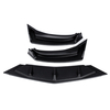 3 pièces noir mat voiture pare-chocs avant lèvre corps Kit Spoiler diffuseur pare-chocs lèvre déflecteur lèvres protecte