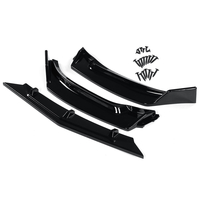 3 pièces pour 2014-2018 Mazda 3 Axela peint noir pare-chocs avant corps Kit becquet lèvre