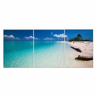 3 pièces toile impression peintures plage bord de mer mur décoratif impression Art photos sans cadre tenture murale déco