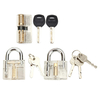 3 pièces Transparent en coupe vue intérieure de la pratique cadenas serrurier pratique formation compétence ensemble ser
