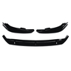 3 pièces voiture brillant noir pare-chocs avant lèvre becquet couvercle garniture 3 PCS pour Ford Focus 2019