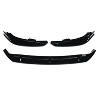 3 pièces voiture brillant noir pare-chocs avant lèvre becquet couvercle garniture 3 PCS pour Ford Focus 2019