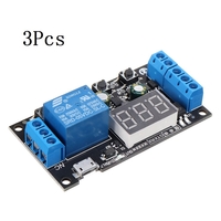 3 pièces ZK-TD2 5V 12 V 24 V Module de relais de temporisation relais de cycle de déclenchement relais industriel de min