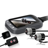 3 Pouces WiFi 1080P + 1080P FHD Moto DVR Caméra Dual Dash Avant Vue Arrière Étanche GPS Enregistreur Vidéo De Conduite
