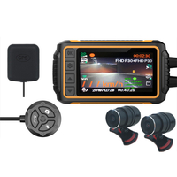 3 pouces WiFi 1080P + 1080P FHD Moto DVR Étanche Double Caméra Dash Dash Avant Vue Arrière GPS Enregistreur Vidéo de Con
