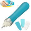 3 têtes tampon de machine de fichier pédicure pied à ongles électrique polish drill manucure peau morte remover set