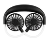 3 vitesses réglable main libre USB ventilateur personnel Portable portable Mini LED ventilateur casque conception tour d