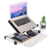 30 * 24 cm Pliable avec Ventilateur De Refroidissement Trou En Aluminium Ordinateur Portable Ordinateur Bureau TV Lit Or