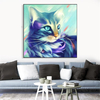 30 × 30 CM 5D Chat BRICOLAGE Diamant Peintures Point De Croix Outil Set Diamant Broderie Boîte Artisanat