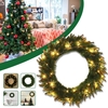 30 / 50CM LED guirlande vert clair porte tenture murale noël mariage maison bricolage décor