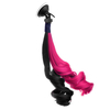 30 cm moto vélo casque tresses gradient rampe ventouse amovible queue de cheval queue de cheval