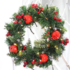 30 cm tenture murale guirlande de noël à la main porte avant suspendue pendentif guirlande décorations pour la maison fo