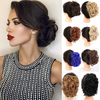 30 couleurs grande fourche en acier anneau de cheveux perruque Updo couverture moelleux fibre chimique perruque pièce