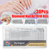 30 pcs / ensemble diamant foret à ongles pour art ongles acrylique cuticules outils de pédicure