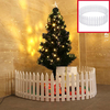 30 pièces Mini clôture en plastique amovible décoration darbre de noël clôture scène de noël pour décor darbre