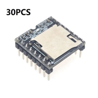 30 pièces Mini Module de lecteur MP3 carte TF U disque Mini lecteur MP3 carte de Module de voix Audio pour DFPlayer