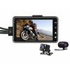 3.0 pouces 1080 HD étanche moto vision nocturne double caméra DVR moteur Dash Cam avec spécial double piste avant arrièr