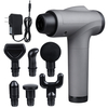 30 Vitesses Électrique Percussive Massager Rechargeable Muet Fascia Muscle Shock Vibration Thérapie Dispositif + 6 Têtes