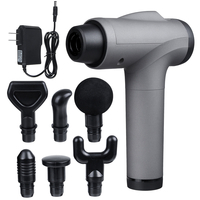 30 Vitesses Électrique Percussive Massager Rechargeable Muet Fascia Muscle Shock Vibration Thérapie Dispositif + 6 Têtes