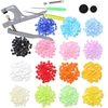 300 ensembles complets en résine plastique kam snaps attaches avec pince T5 poppers de presse