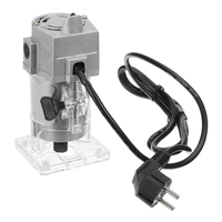 30000r/min 800W corps en aluminium électrique tondeuse à main 1/4 pouces filaire bois stratifié Palm routeur 6.35MM bois