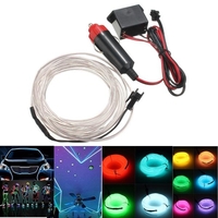 300cm EL Neon Light Effect Light Cord Cable Wire 12V Inverter
