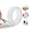 300cm x 0.3cm 10FT Multi-fonctionnel Double Face Réutilisable Nano Adhésif Sans Trace Colle Amovible Lavable Gel Fort Ru