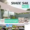 300D Kahki Heavy Duty Shade Sail Rectangle 3 Tailles Sun Outdoor Garden Patio Auvent Canopy UV Housse de protection