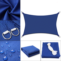 300D 160GSM Voile dombrage étanche UV Jardin Patio Auvent Auvent Tente Parasol Abri Carré Rectangle