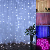300LED USB Rideau À Distance Lumières Décor Fée Lampe Fenêtre Colorful Nouvel An