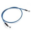 300mm-2200mm moto tressé frein embrayage tuyau dhuile ligne tuyau câble universel bleu