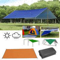 300x300 cm En Plein Air Camping Tente Parasol Pluie Soleil UV Plage Canopy Auvent Abri Plage Pique-Nique Tapis Sol Pad T