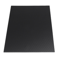 300X500mm 3K panneau de fibre de carbone plaque de fibre de carbone armure toile panneau mat épaisseur 0.5-5mm