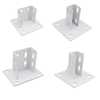 3030/3060/4040/4080/4545/5050 Extrusions en aluminium pied carré connecteur coupe sol clôture garde-corps accessoires de