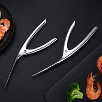 304 acier inoxydable éplucher les crevettes artefact pratique éplucher les crevettes pince ouvrir les crevettes éplucher