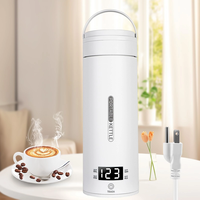 304 Stainless Steel Electric Travel Kettle Portable Hot Water Boiler 4 Variable Presets Suitable For Milk Coffee Water A