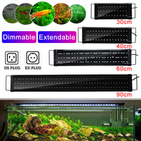 30/40/60 / 90cm LED Aquarium Fish Tank Light Gradation en continu SMD2835 Lampe dherbe deau AC100-240V